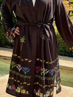 Load image into Gallery viewer, Nubian Nabta brown kimono
