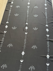 Black and white Nubian Patterns scarf