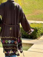 Load image into Gallery viewer, Nubian Nabta brown kimono
