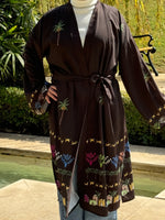 Load image into Gallery viewer, Nubian Nabta brown kimono

