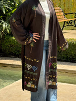 Load image into Gallery viewer, Nubian Nabta brown kimono
