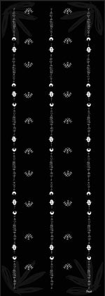 Load image into Gallery viewer, Black and white Nubian Patterns scarf
