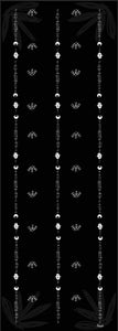 Black and white Nubian Patterns scarf