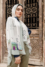 Load image into Gallery viewer, Nile Whisper scarf in Green
