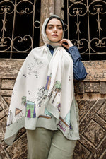 Load image into Gallery viewer, Nile Whisper scarf in Green
