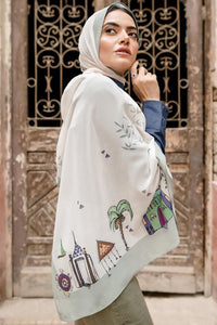 Nile Whisper scarf in Green