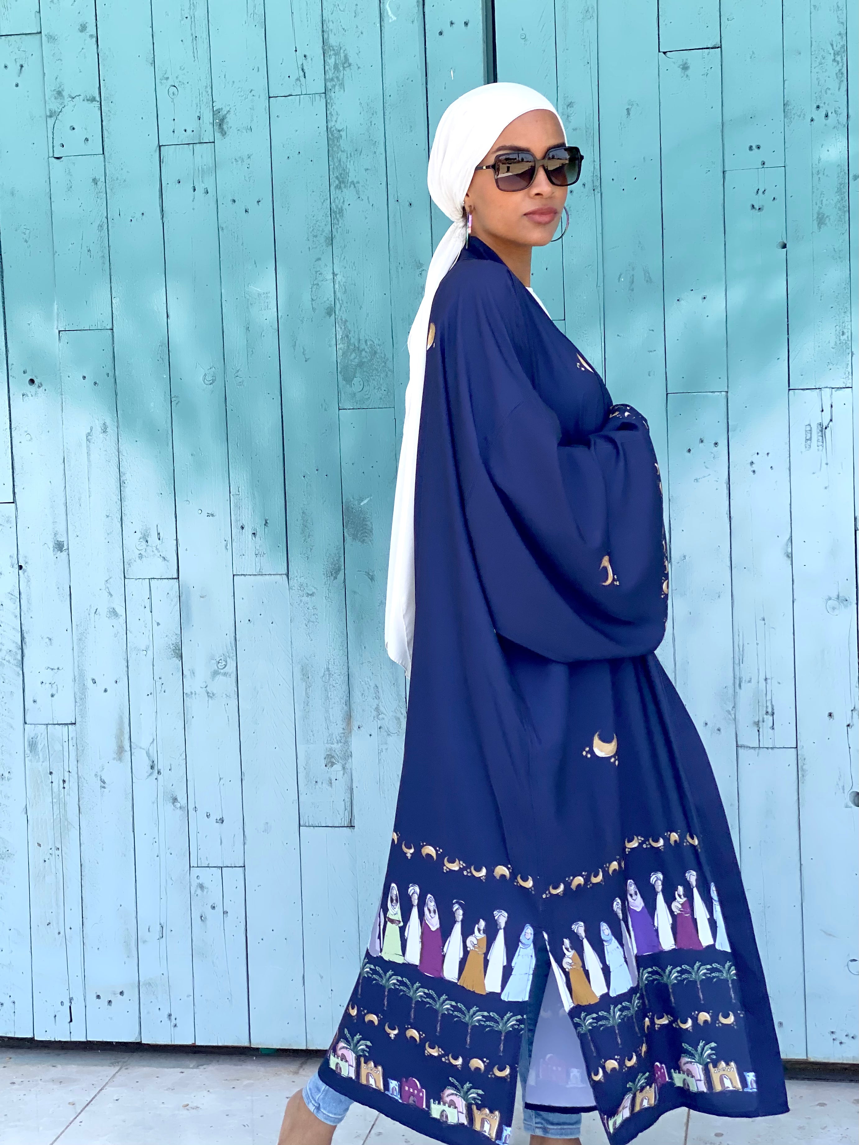 Arajeed Navy kimono