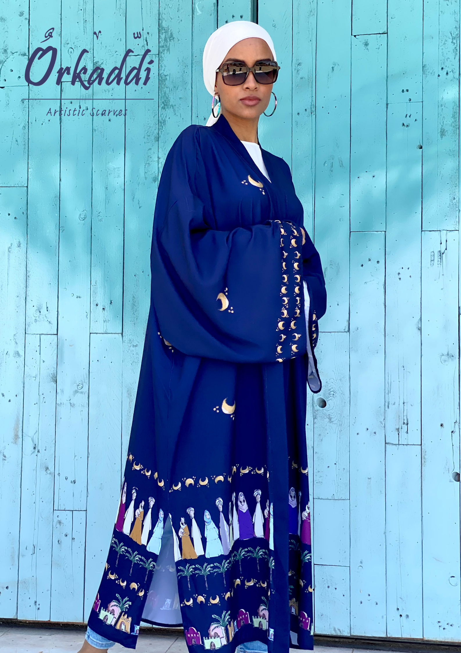 Arajeed Navy kimono