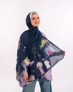 Load image into Gallery viewer, Tales of Hertiage Scarf Navy
