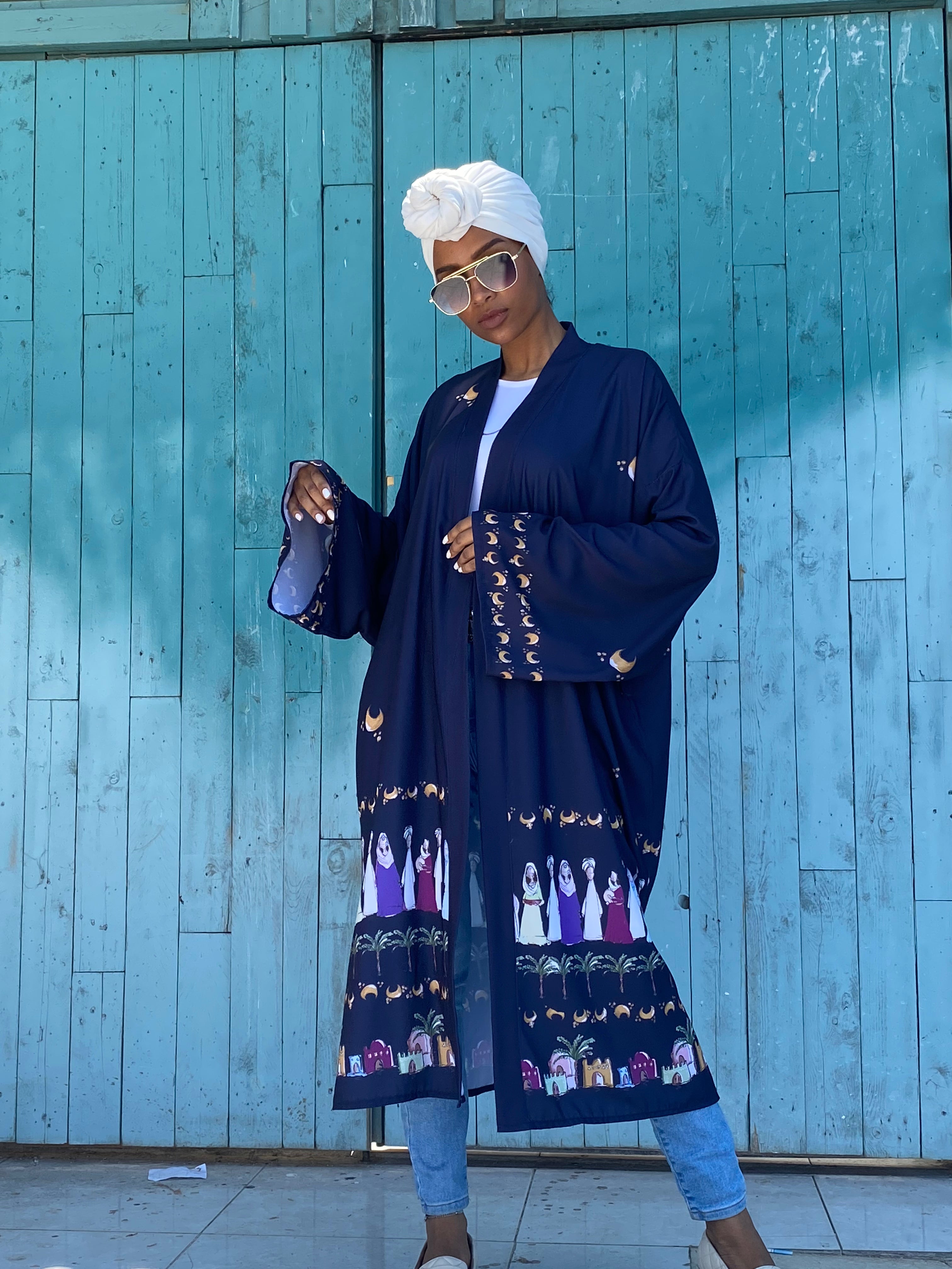 Arajeed Navy kimono