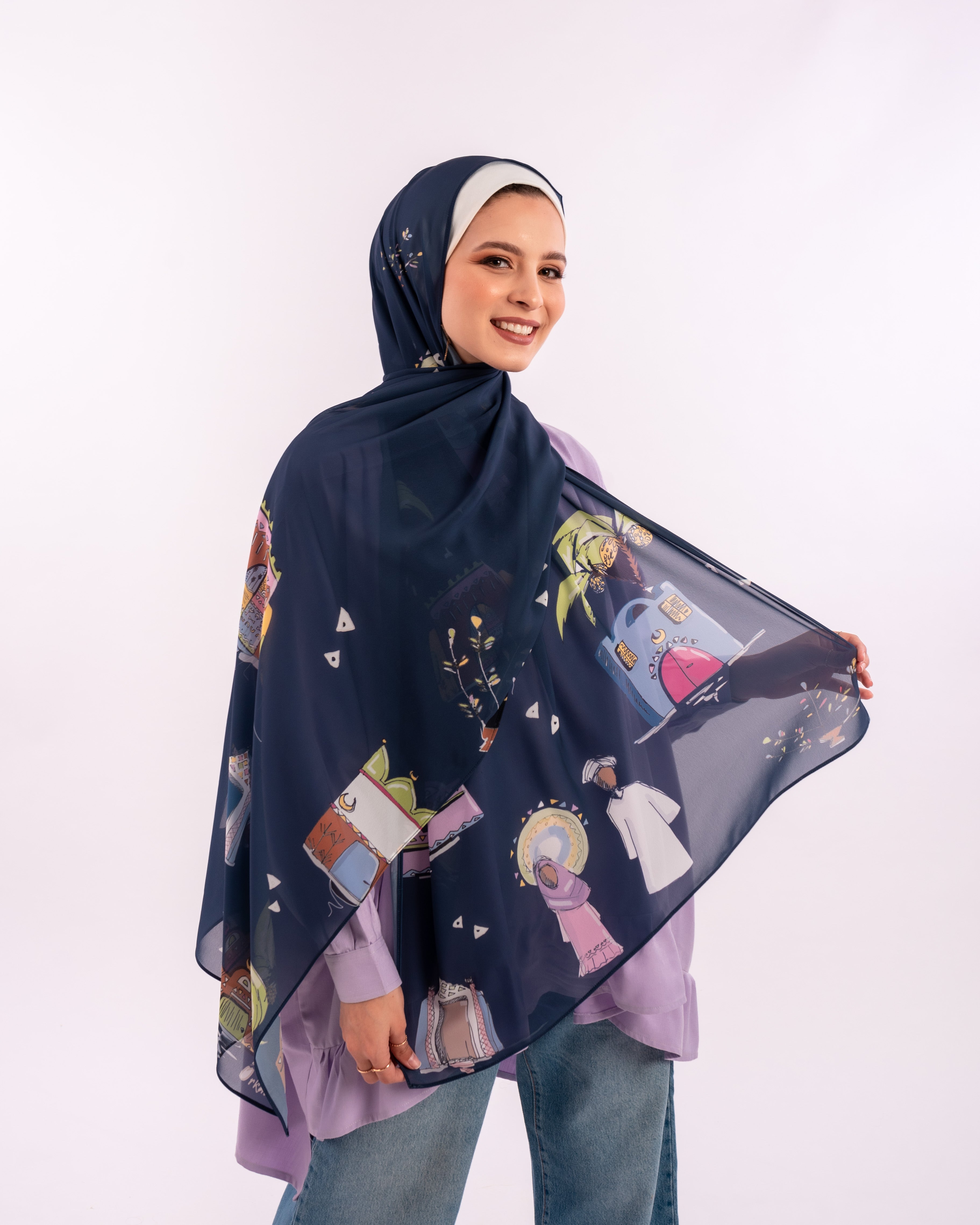 Tales of Hertiage Scarf Navy