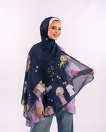 Load image into Gallery viewer, Tales of Hertiage Scarf Navy
