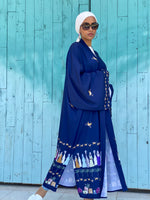 Load image into Gallery viewer, Arajeed Navy kimono
