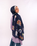Load image into Gallery viewer, Tales of Hertiage Scarf Navy
