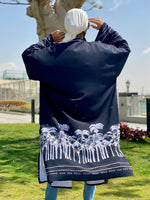 Load image into Gallery viewer, Nakheel Black &amp;white kimono

