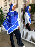 Load image into Gallery viewer, Nabta scarf in blue
