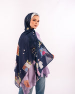 Load image into Gallery viewer, Tales of Hertiage Scarf Navy
